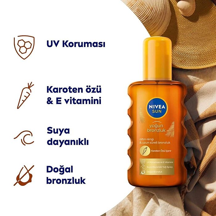 Nivea Sun Karoten Özlü Güneş Yağı Bronzlaştırıcı Sprey 200 Ml - 2