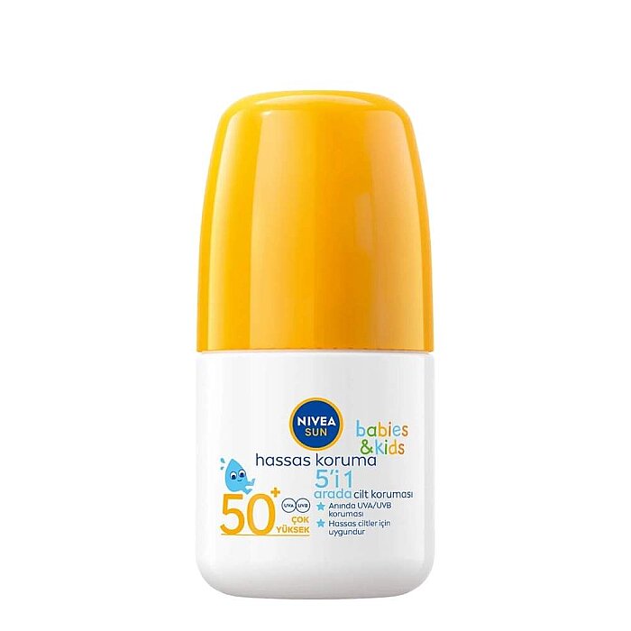 Nivea Sun Kids Hassas Koruma Güneş Koruyucu Roll-on SPF50 50 Ml - 1