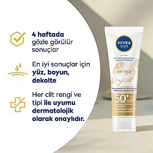 Nivea Sun Luminous630 Leke Karşıtı Güneş Koruyucu Yüz Kremi 50SPF 40 Ml - 6