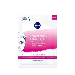 Nivea Urban Skin Doğal Işıltı 10 Dakika Kağıt Maske - Thumbnail