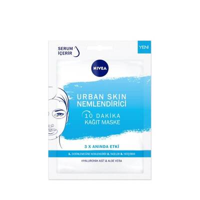 Nivea Urban Skin Nemlendirici 10 Dakika Kağıt Maske