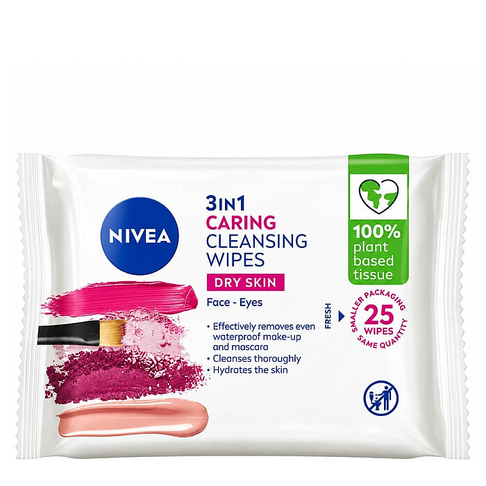 Nivea Visage 3in1 Kuru Makyaj Temizleme Mendili 25'li - 1