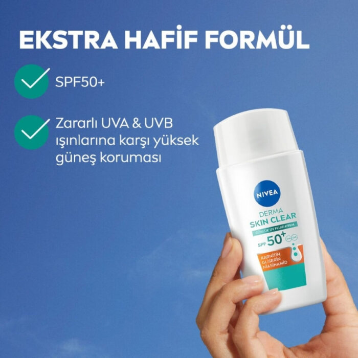 Nivea Visage Derma Skin Günlük SPF50 UV Fluid Krem 40 Ml - 4