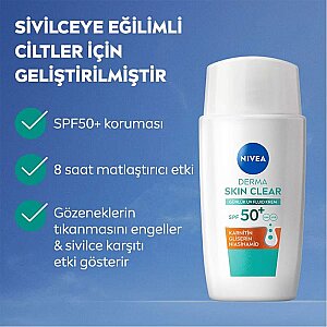 Nivea Visage Derma Skin Günlük SPF50 UV Fluid Krem 40 Ml - 2