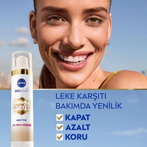 Nivea Visage Luminous 630 Koyu Leke Karşıtı SPF30 CC Yüz Kremi Açık Ton - Thumbnail