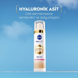 Nivea Visage Luminous 630 Koyu Leke Karşıtı SPF30 CC Yüz Kremi Orta Ton - Thumbnail