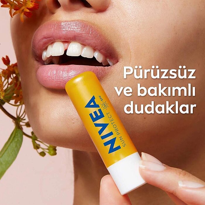 Nivea Yüksek Güneş Korumalı SPF50+ Dudak Bakım Kremi 4.8 Gr - 4