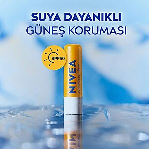 Nivea Yüksek Güneş Korumalı SPF50+ Dudak Bakım Kremi 4.8 Gr - 3