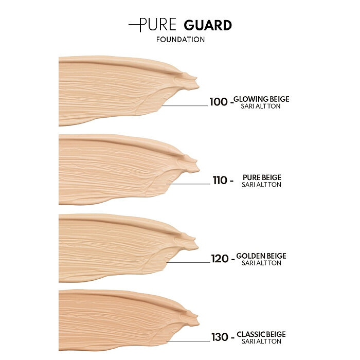 Note Pure Guard SPF50 Yoğun Kapatıcı Saten Bitişli Fondöten 110 - 5