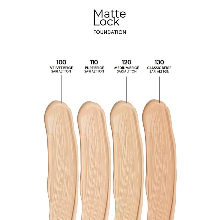 Note Matte Lock SPF50 Yoğun Kapatıcı Mat Bitişli Fondöten 110 - 5
