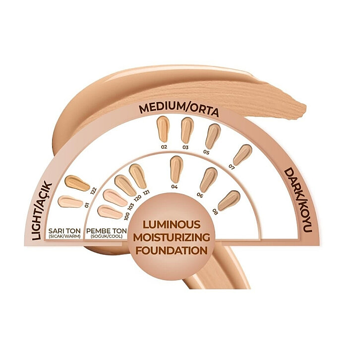Note Luminious Moisturizing Foundation 004 - 2
