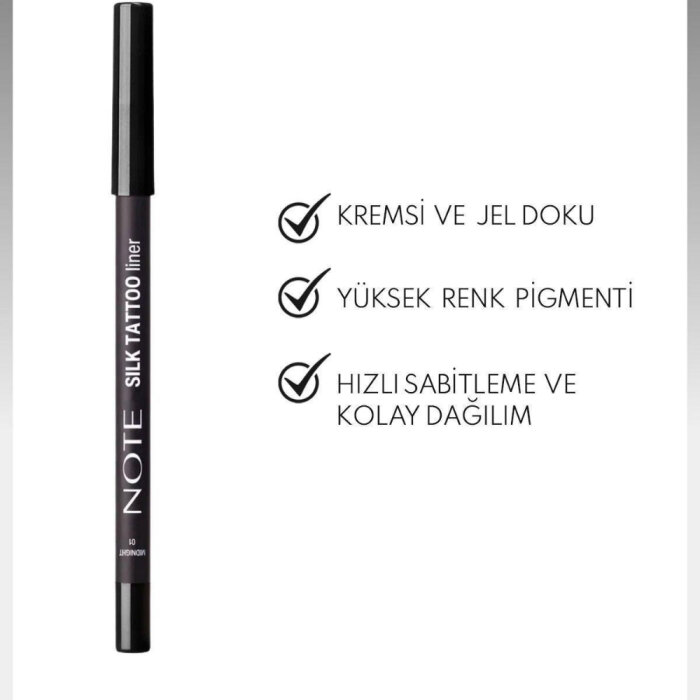 Note Silk Tattoo Liner 01 Midnight - 2