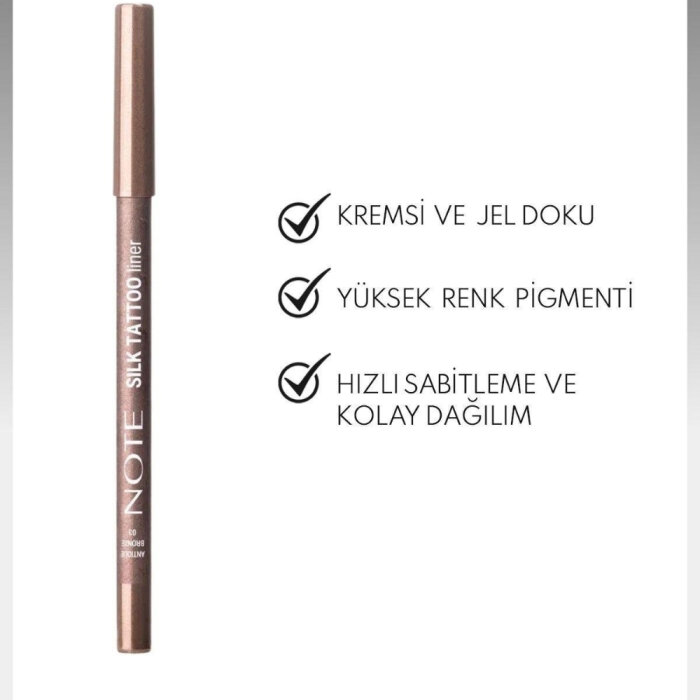 Note Silk Tattoo Liner 03 Antique Bronze - 2