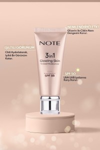 Note Tinted Moisturizer 3in1 Glowing Skin SPF50 - Thumbnail