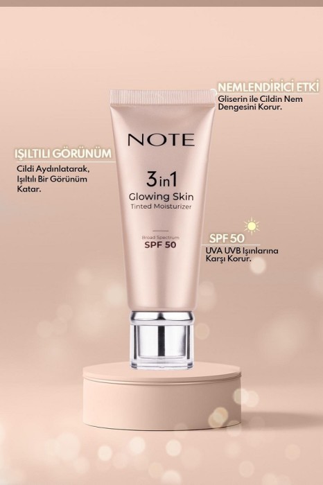 Note Tinted Moisturizer 3in1 Glowing Skin SPF50