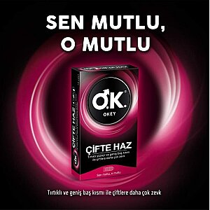 Okey Çifte Haz Prezervatif 10'lu - 2