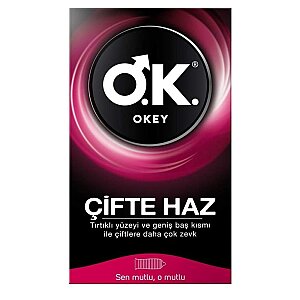Okey Çifte Haz Prezervatif 10'lu - Okey
