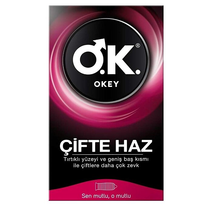 Okey Çifte Haz Prezervatif 10'lu - 1