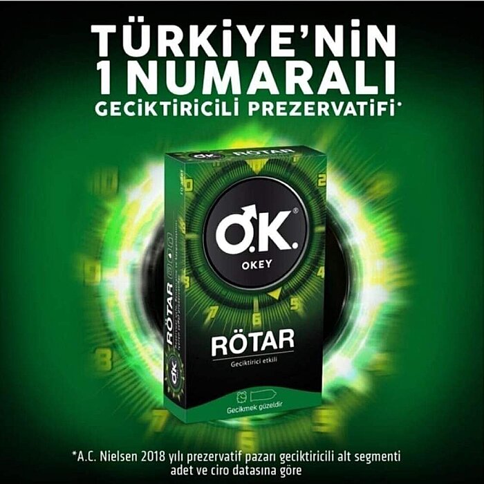 Okey Geciktirici Etkili Prezervatif 10'lu - 2