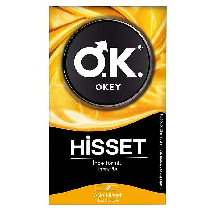 Okey Hisset İnce Formlu Prezervatif 10'lu - 1