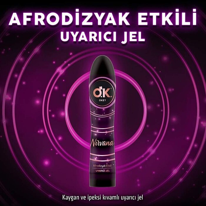 Okey Nirvana Hot Afrodizyak ve Isıtıcı Etkili Uyarıcı Jel 100 Ml - 2
