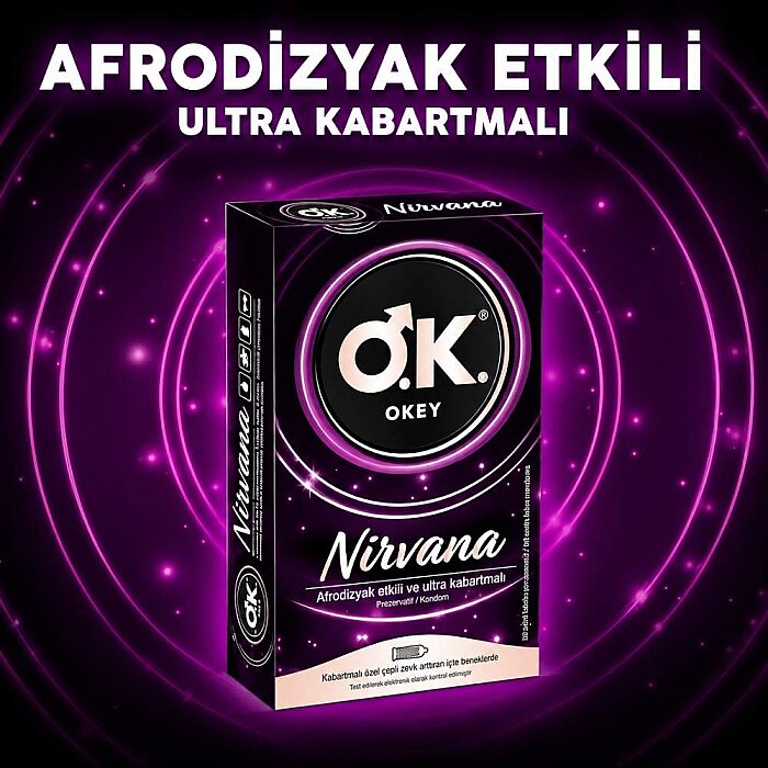Okey Nirvana Hot Prezervatif 10'lu - 2