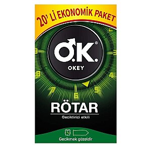Okey Rötar Geciktirici Etkili Prezervatif Ekonomik 20'li - Okey