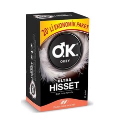 Okey Ultra Hisset Prezervatif Ekonomik 20'li - Thumbnail