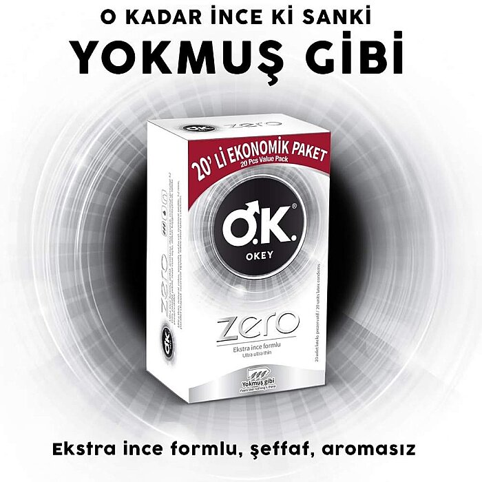 Okey Zero Prezervatif Ekonomik 20'li - 2