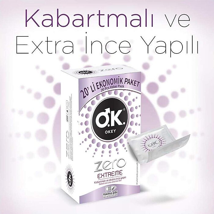 Okey Zero Prezervatif Extreme 20'li - 2