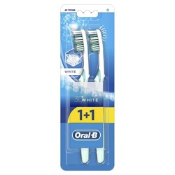 Oral-B - Oral-B Advantage 3D White Medium 40 Diş Fırçası 1+1