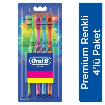 Oral-B Colors Premium Renkli Diş Fırçası 4'lü