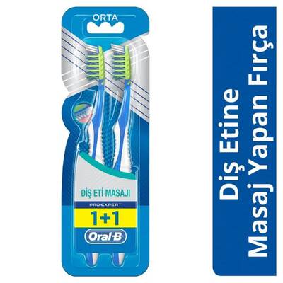 Oral-B Pro-Expert Massager Medium 40 Diş Fırçası 1+1