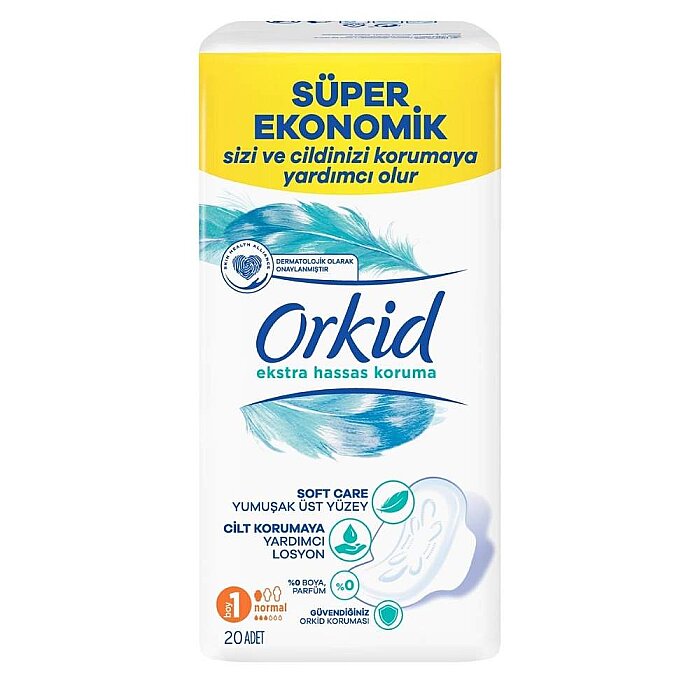 Orkid Extra Hassas Koruma Hijyenik Ped Normal 20'li - 1