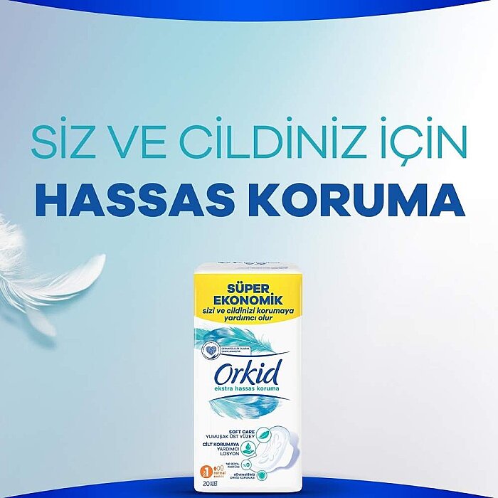Orkid Extra Hassas Koruma Hijyenik Ped Normal 20'li - 3