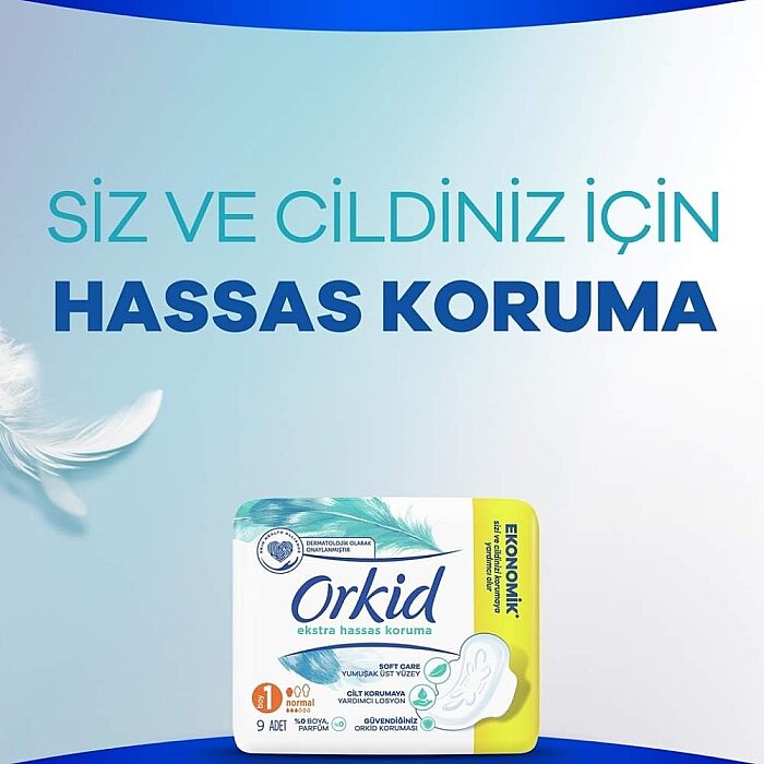 Orkid Extra Hassas Koruma Hijyenik Ped Normal 9'lu - 3