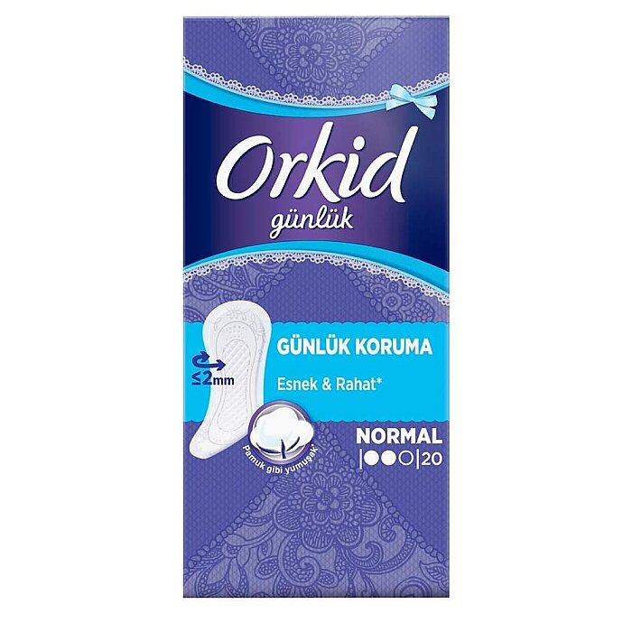 Orkid Günlük Ped Günlük Koruma Tekli Paket 20'li - 1