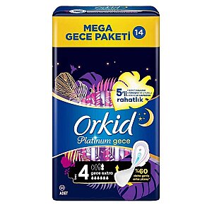Orkid Platinum Dörtlü Gece Extra 14'lü - Orkid