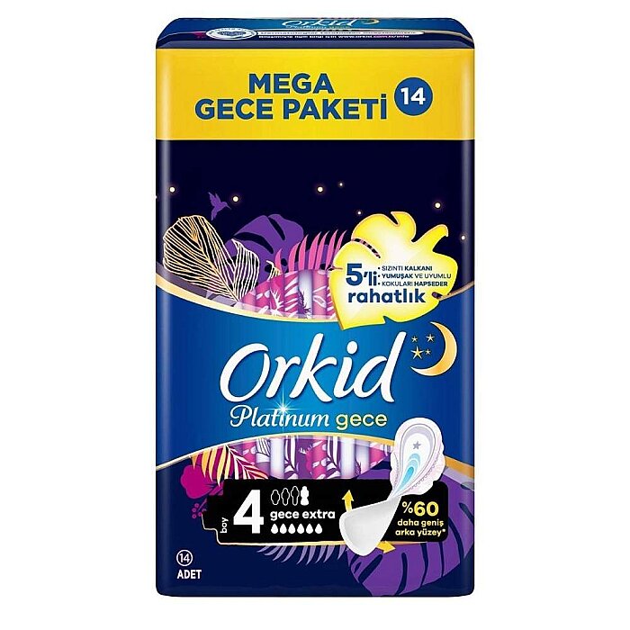 Orkid Platinum Dörtlü Gece Extra 14'lü - 1