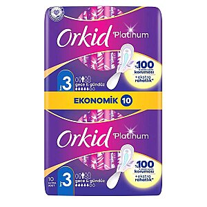 Orkid Platinum Hijyenik Ped Gece Ekonomik 10'lu - Orkid