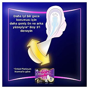 Orkid Platinum Hijyenik Ped Gece Tekli Paket 6'lı - 4