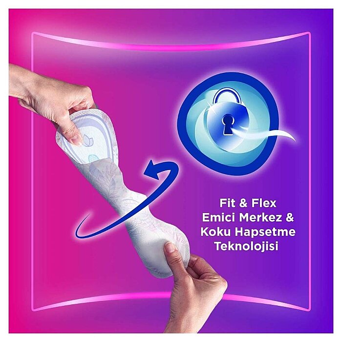 Orkid Platinum Hijyenik Ped Gece Tekli Paket 6'lı - 3