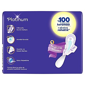 Orkid Platinum Hijyenik Ped Gece Tekli Paket 6'lı - 6