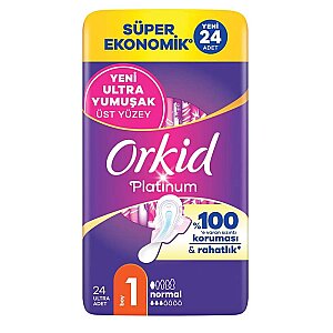 Orkid Platinum Hijyenik Ped Normal 24'lü - Orkid