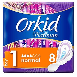 Orkid Platinum Hijyenik Ped Normal Tekli Paket 8'li - Orkid
