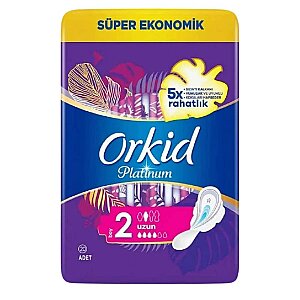 Orkid Platinum Hijyenik Ped Uzun Süper Ekonomik Paket 20'li - Orkid