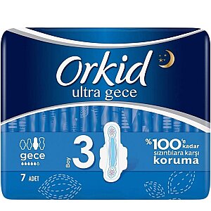 Orkid Ultra Extra Hijyenik Ped Gece Tekli Paket 7'li - 1