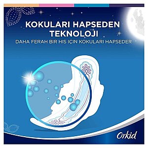 Orkid Ultra Extra Hijyenik Ped Gece Tekli Paket 7'li - 3