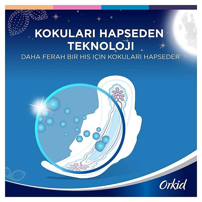 Orkid Ultra Extra Hijyenik Ped Gece Tekli Paket 7'li - 3