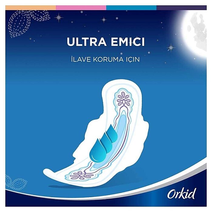 Orkid Ultra Extra Hijyenik Ped Gece Tekli Paket 7'li - 2